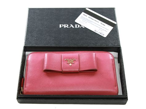 prada womens wallets price|authentic Prada wallet sale.